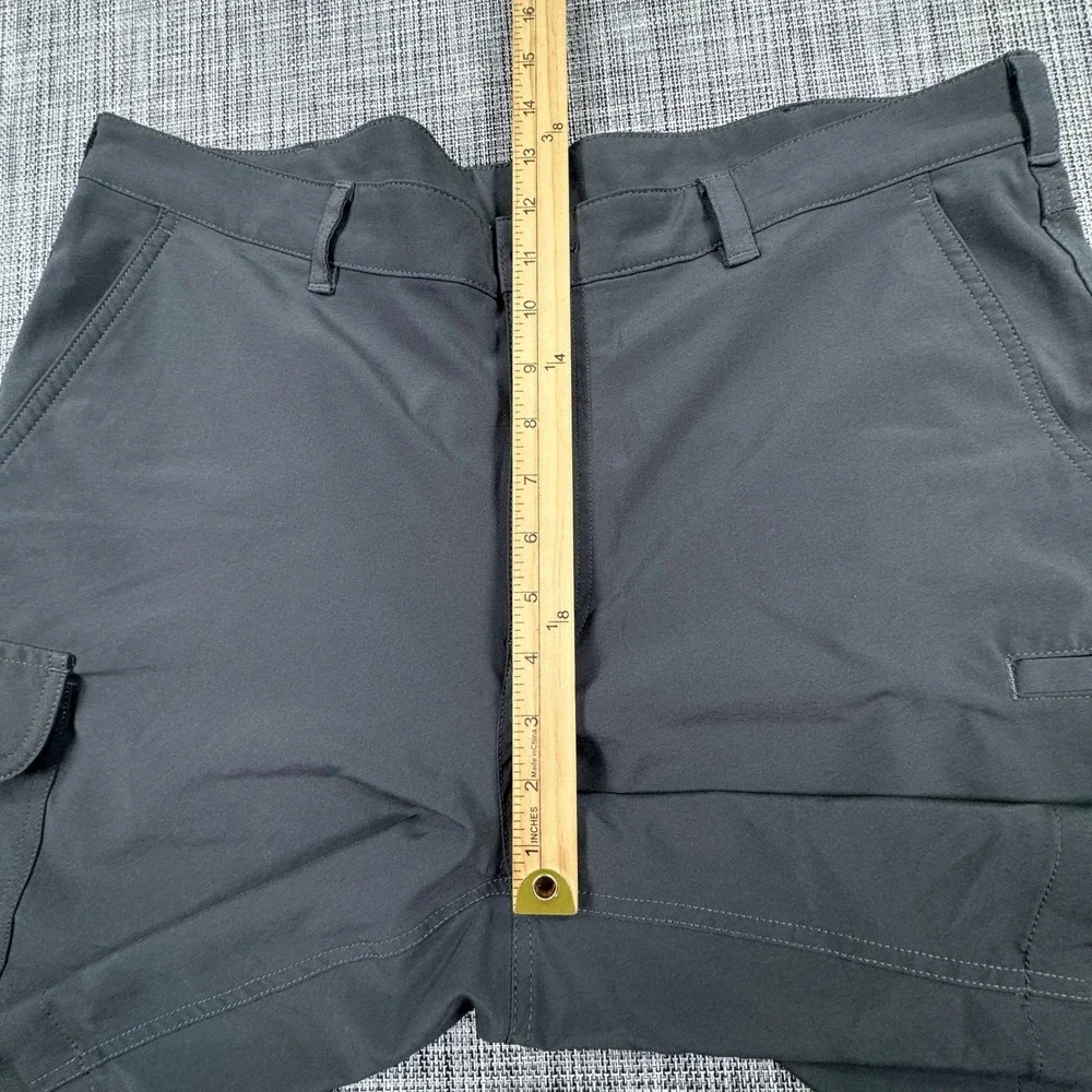 PGA Tour Men's 38 Gray Cargo Golf Shorts Stretch Performance Activewear Pockets